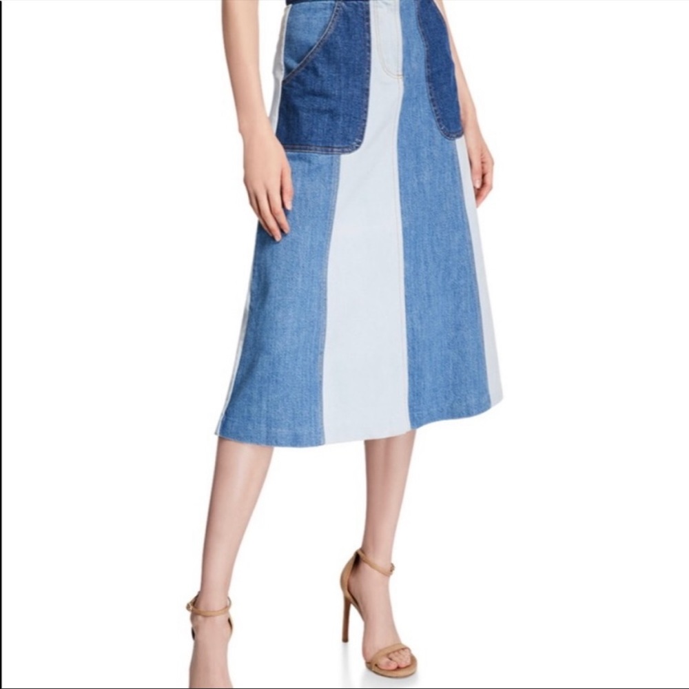alice and olivia denim skirt size 24